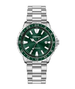 Reloj de Buceo Automático Miyota 9015 de 300 m con Bisel Blanco de Acero Inoxidable, Esfera Azul Negro Gris Frío y Cálido, Manecillas Luminosas - Product Image 5