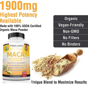 Cápsulas de Raíz de Maca al por Mayor, Extracto de Lepidium Meyenii, <span class=keywords><strong>Adaptógeno</strong></span> para Energía, Estado de Ánimo y Resistencia, Cápsulas Herbales para Mejorar la Libido - Product Image 4