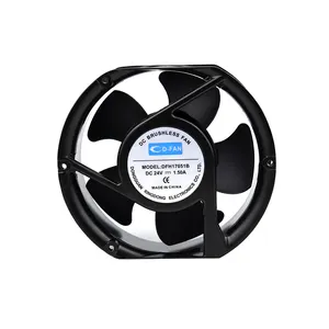 Ventilador de refrigeração de exaustão alto CFM 17051 DC 172mm 24v 48v Ventiladores axial AC sem escovas 172x150x51mm