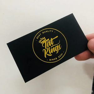 Chất lượng cao vàng sang trọng lá cạnh in màu giấy <span class=keywords><strong>Cmyk</strong></span> tùy chỉnh in offset dập nóng thẻ kinh doanh - Product Image 4