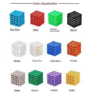 크로스보더 네오디뮴 버키볼 자석 비즈 5mm 산업용 50kGmm 플럭스 인덱스 데스크탑 디컴프레션 빌딩 - Product Image 1