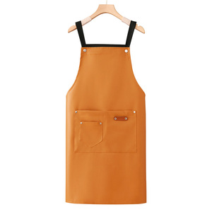 Delantal de PU con logotipo personalizado, impermeable y resistente al aceite, novedad 2026, para hombre, estilo influencer, para hostelería, con impresión de logotipo personalizado, para manipulación de pescado. - Product Image 5