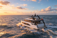 Conception de chantier naval de catamarans, yachts de luxe de 58 pieds pour croisières en groupe privé avec certification CE