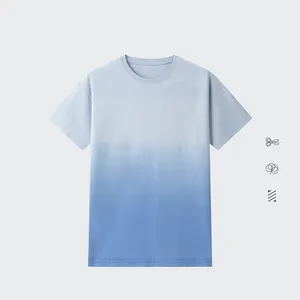 multi color tshirt blue ombre tie dye fashion men blank t shirt unisex 100% cotton for customization