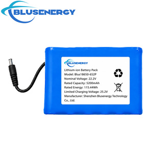 ชุดแบตเตอรี่ 18650 22.2V 5200mAh 6S2P แบตเตอรี่ลิเธียมไอออนแบบชาร์จได้ พร้อมหัวต่อ DC สำหรับอุปกรณ์อุตสาหกรรม - Product Image 1