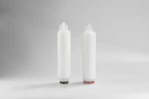 Vô trùng nhiệt độ cao kháng 0.45μm lưu lượng cao PTFE xếp li lọc hộp mực để khử trùng trong sản xuất sinh học - Product Image 3