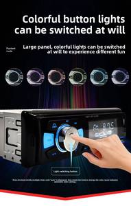 Reproductor MP3 para Auto con Pantalla LCD, Control por Aplicación, Compatible con Tarjeta TF, Radio FM, Luces de Teclado de 7 Colores, Puertos USB Dobles - Product Image 4