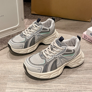 Chaussures de course à lacets pour femmes Tory 2025 – Nouvelle collection été, plateforme épaisse, rehaussement de la taille, légères, respirantes, tendance et élégantes - Product Image 4