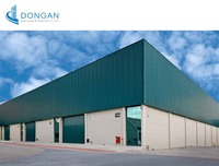 Edificio de Estructura de Acero de Diseño Moderno, Materiales de Construcción de Fácil Montaje, Taller/Almacén Prefabricado, Cobertizo Metálico para Uso de Oficina