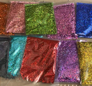 スパンコール明るいカラフルなホログラフィックミックス分厚いグリッターバッグまたはシェーカーパッケージ - Product Image 4