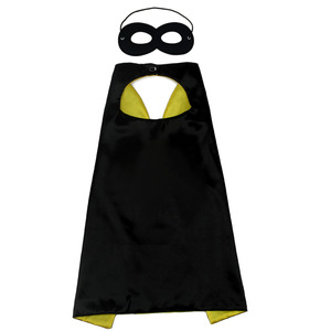 HC315 personalizado chico Capa Máscara disfraz <span class=keywords><strong>de</strong></span> Halloween logotipo personalizado 2 <span class=keywords><strong>capas</strong></span> 70cm capa <span class=keywords><strong>de</strong></span> superhéroe para niños cumpleaños fiesta - Product Image 6