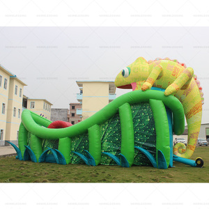 Miễn phí rơi điên trượt nước Inflatable roller coaster trượt bơm hơi khổng lồ thả đá trượt nước - Product Image 5