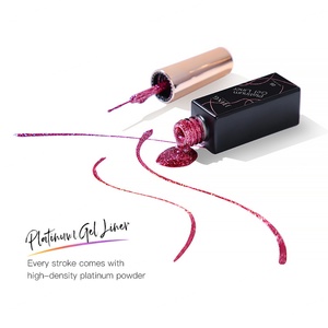 JTING Nuevo Estilo Gel Metálico de Alta Densidad Platino con Cordón para Arte de Uñas, 12 Colores, 36 Colores, Gel Delineador Pastel con Cabezal de Pincel - Product Image 4