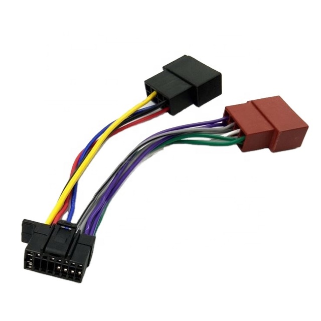 CAR   Wiring Harness Adaptor 16Pin Port for RADIO to  8+8 PLUG MINI  Plug Connector