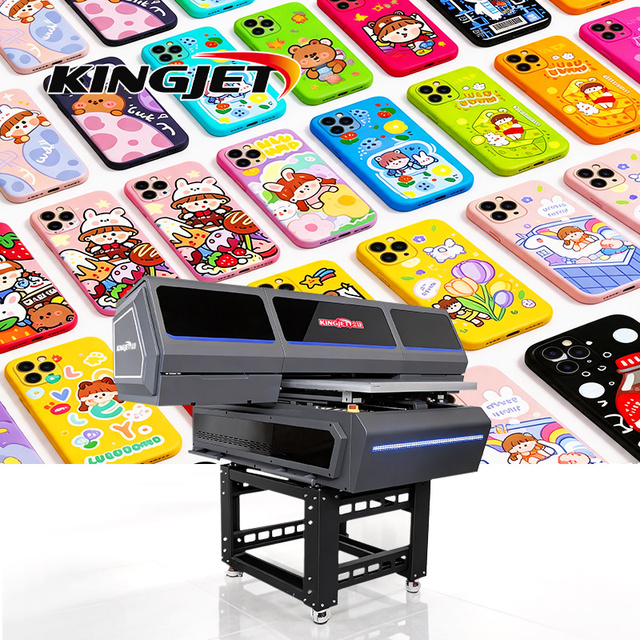 Kingjet Multifunction 6090 UV Flat Bed Printing Machine Ceramic 60*90cm Pvc Metal Flatbed Uv Printer with Camera