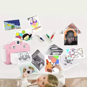 Мини-камера 1080p Hd с играми, детская забавная фотокамера Мгновенной Печати, цветная камера, игрушки для селфи, цифровая детская камера для печати