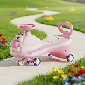 Voiture à bascule pour enfants de <span class=keywords><strong>1</strong></span> à 5 ans, quatre roues universelles silencieuses, couleurs mélangées, voiture à bascule pour enfants, prix bas, jouets à roulettes pour bébé - Product Image 5