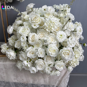LEDA, Novedad, Bola de Rosas Blancas de Seda Sintética 5D de Lujo y Alta Calidad, Grande, 60 cm, Centro de Mesa para Bodas y Decoración de Mesa - Product Image 4