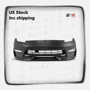 (USA Stock Inc Shipping) ชุดกันชนหน้าสำหรับ 370Z Nismo ทำจากพลาสติก PP 6 ชิ้น/ชุด (รวมช่องระบายอากาศ, ฝาครอบตะขอลากรถ, ชุดแต่ง) พร้อมส่ง - Product Image 1