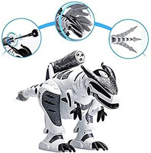 Dinosaure télécommandé, <span class=keywords><strong>robot</strong></span> RC, animaux de compagnie électroniques, mode combat, dinosaures robotiques avec marche, danse, son analogique, jouets robots - Product Image 3