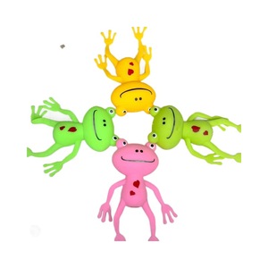 Jouet grenouille à longues pattes en TPR, extensible et compressible, jouet anti-stress en plastique souple, vente en gros - Product Image 5