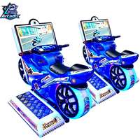 Machine de jeu vidéo d'arcade de course de motos pour enfants à monnayeur à vendre