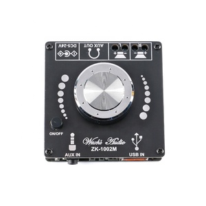 ZK-1002M 100W + 100W <span class=keywords><strong>BT</strong></span> BLE <span class=keywords><strong>5.0</strong></span>功率音频放大器板2.0立体声放大器放大器家庭影院辅助u盘 - Product Image 5