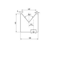 Matriz inferior de plegadora OEM ODM personalizada SKD11 DC53, matriz de plegado en V no estándar SAIL TOOL SW0005, 100,000-200,000 golpes para plegado
