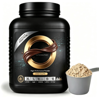 Poudre de protéines de qualité supérieure à marque privée, saveur chocolat, complément de récupération musculaire pour la remise en forme, OEM, MOQ 50 boîtes