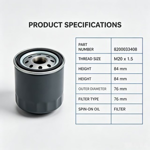 Nouveau filtre à huile moteur en gros 8200033408 pour Megane Laguna Clio <span class=keywords><strong>Kangoo</strong></span> et Duster avec garantie d'un an - Product Image 6