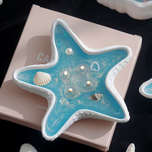 เทียนเปลือกหอยสุดหรูสำหรับงานแต่งงาน เทียนเปลือกหอยเรืองแสงสไตล์ทะเล เพิ่มเสน่ห์การตกแต่งแบบชายทะเล ของขวัญสุดโรแมนติก - Product Image 1