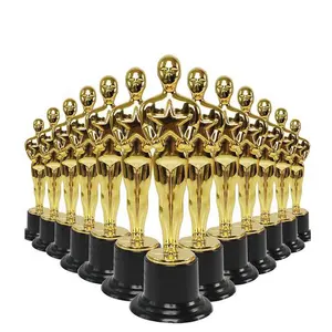 Goldpreise 6-Zoll-Oscar Hollywood Award Trophäen kleiner Trophäebecher für Kinder