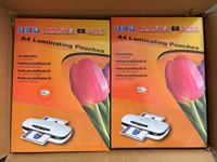 A4 A3 80mic 100mic 125mic Photo Documents Protection MASTER PLUS Pochettes de plastification Film Papier