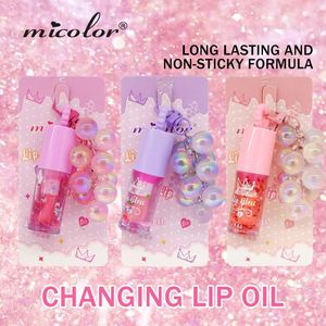 Cute PH Color Changing Lip Oil Moisturizing Hydrating Lip Gloss Non <b>Sticky</b> Mirror Shine OEM Private <b>Label</b> - Product Image 3
