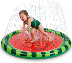 Aspersor de Agua en Forma de Sandía de 60 Pulgadas para Niños Pequeños, Juego Acuático de Verano para el Patio Trasero - Product Image 1