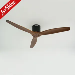 1stshine Ceiling Fan Solid Wood Blades 5 Speeds Dc Ceiling Fan With Remote Control