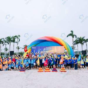 Arco Inflable Arcoíris para Team Building con Impresión UV, Bomba de Aire Eléctrica de 12 pies, para Exteriores, Estilo de Vida, Thuy Linh Easy - Product Image 6