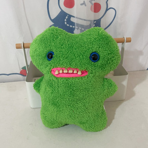 Lindo Peluche de Perro Monstruo de 8 Pulgadas con Dientes Divertidos, Muñeco de Peluche Súper Suave para Aliviar el Estrés - Product Image 3