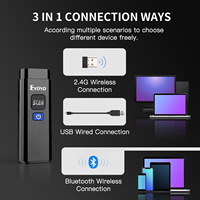 Escáner Resistente para Gestión de Identificación de Pacientes en Hospitales, Portátil, Inalámbrico, USB, con Cable, Lector de Códigos de Barras 1D 2D y Códigos QR para PC y Laptop