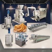 Machine industrielle de traitement du beurre de cacahuète, moulin à beurre de noix pour la production de pâte de sésame et de cacahuètes