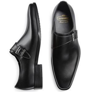 Zapatos de Hombre de Cuero Genuino Personalizados, de Primera Capa de Piel de Vacuno, con Borde Abierto y Adornos, Formales de Negocios, Estilo Británico de Tres Secciones - Product Image 5