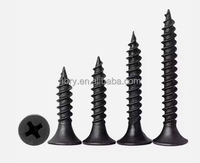 Fil de vente directe d'usine chinoise croix plate tête fraisée en acier au carbone revêtu de clou à mur sec en zinc noir