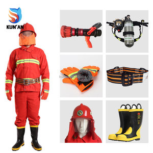 Combinaison de pompier EN469 orange jaune doré PBI, protection contre la chaleur et les produits chimiques, combinaison de lutte contre les incendies - Product Image 4