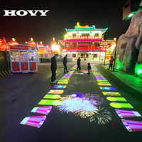 Sistema de Proyección Holográfica 3D para Exteriores HOVY HY-CU550, Resolución 1920x1200, Control Remoto por Aplicación para Parques Temáticos y Fábricas