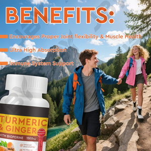 Kurkuma <span class=keywords><strong>Capsules</strong></span> Biologisch Vegan Kurkuma & Gember <span class=keywords><strong>Capsules</strong></span> met Kurkuma Extract voor Gewrichtsondersteuning - Product Image 4