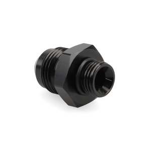 Adaptador An6 Oring de aleación de aluminio con rosca externa, accesorio de modificación de coche negro Orb6 - Product Image 4