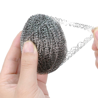 Fournisseur Vérifié - Brosse en boule de laine d'acier et feuille de tampon à récurer - Éponge en tissu métallique pour nettoyage en profondeur - Garantie Commerciale