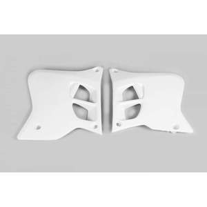 Radiatore sistema di raffreddamento in alluminio bianco per Yamaha YZ 250 1993-1995 OEM tappo radiatore incluso nuovo stato - Product Image 1