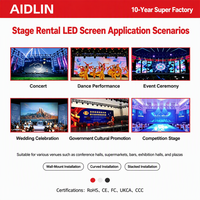 Écran LED de location à haute résolution gris, à économie d'énergie, montage rapide, panneau d'écran LED pour scène, mur vidéo LED pour événements intérieurs et extérieurs