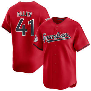 ملابس رجالية محدودة من كليفلاند جيرسي مخصص ملابس مطرزة مخيطة بشعارات حمراء - Product Image 6